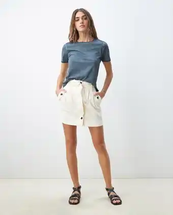 Chevignon Camiseta gráfica de mujer, manga corta cuello redondo - gráfico en espalda oferta