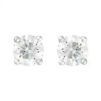 Kevin's Joyeros Topo diamante en oro blanco de 18 kilates, con 2 diamantes centrales de 0.20 ct oferta
