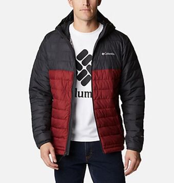 Columbia Chaqueta con capucha powder lite™ para hombre oferta