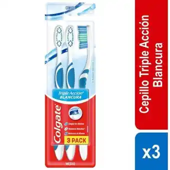 Makro Cepillo dental colgate triple accion whitng 3pack oferta