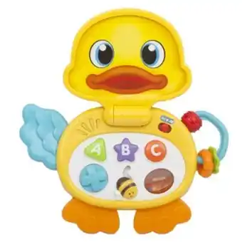 Computador portátil de animalito - pato con luz y sonido