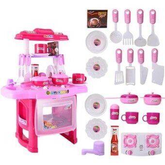 Linio Cocina juguete niñas luces y sonido rosado oferta