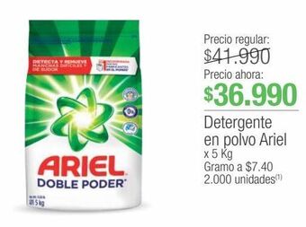 Jumbo Detergente en polvo ariel x 5 kg oferta