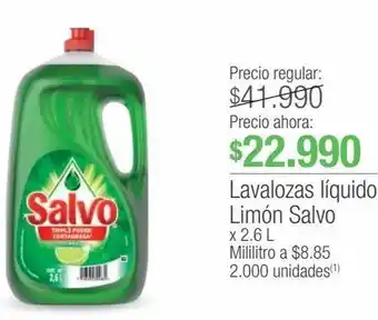 Jumbo Lavalozas líquido limón salvo x 2.6 l oferta
