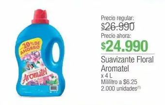 Jumbo Suavizante floral aromatel x 4 l oferta