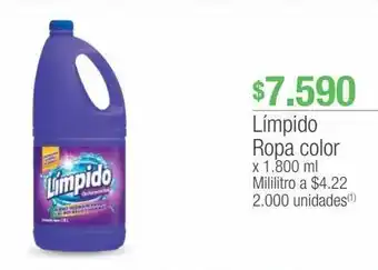 Jumbo Límpido ropa color x 1.800 ml oferta