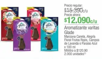 Jumbo Aromatizante varitas glade oferta