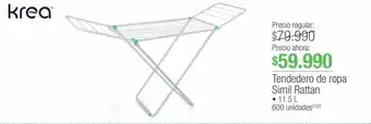 Jumbo Tendedero de ropa simil rattan oferta