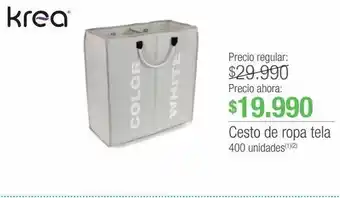 Jumbo Cesto de ropa tela oferta