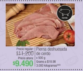 Jumbo Pierna deshuesada de cerdo x 500g oferta