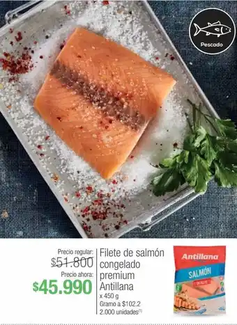 Jumbo Filete de salmón congelado premium antillana x 450 g oferta