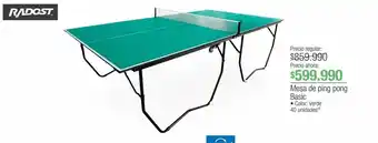 Jumbo Mesa de ping pong basic • color: verde oferta