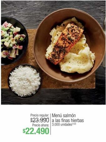 Jumbo Menú salmón a las finas hierbas oferta