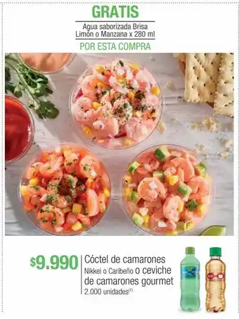 Jumbo Cóctel de camarones nikkei o caribeño o ceviche de camarones gourmet oferta