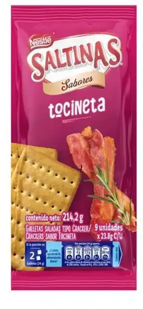 Éxito Galletas tocineta saltinas 214.2 gr oferta