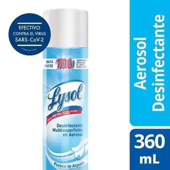 Éxito Desinfectante spray crisp lysol 295 gr oferta