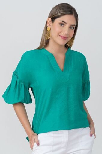 Unipunto Blusa manga corta bombacha cuello v oferta