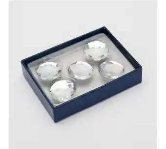 Set de 5 imanes circulares, diseño piedra
