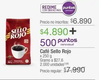 Jumbo Café sello rojo oferta