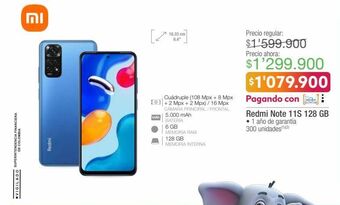 Jumbo Redmi note 11s 128 gb oferta