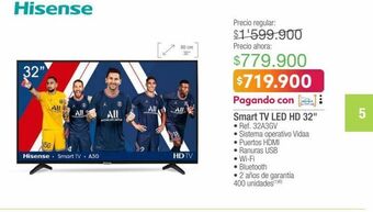 Jumbo Smart tv led hd 32" oferta