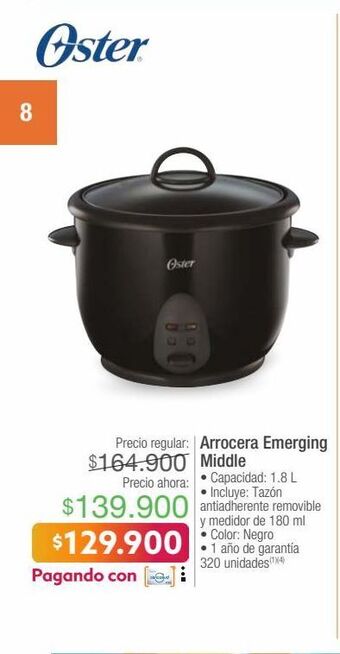 Jumbo Arrocera emerging middle oferta