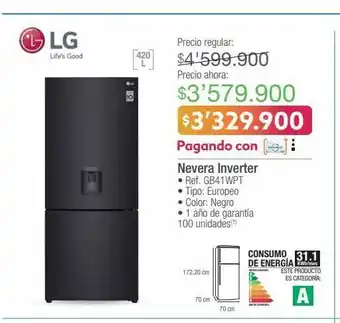 Jumbo Nevera inverter oferta