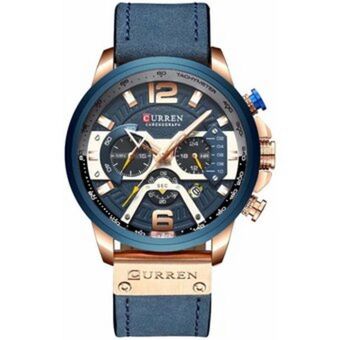 Linio Curren reloj dorado rosa deportivo cronógrafo hombre moda 2020 oferta
