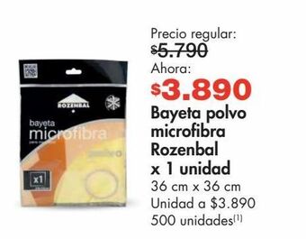 Metro Bayeta polvo microfibra rozenbal x 1un oferta