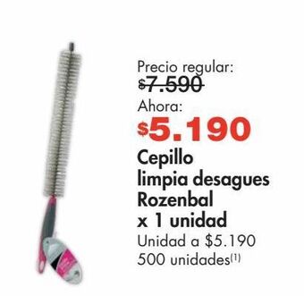 Metro Cepillo limpia desagues rozenbal x 1un oferta