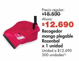 Metro Recogedor mango plegable rozenbal x 1un oferta