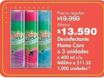 Metro Desinfectante home care x 3un oferta