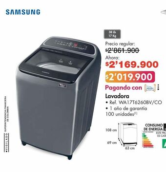 Metro Lavadora samsung oferta