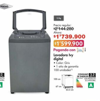 Metro Lavadora haceb oferta