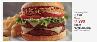 Metro Super hamburguesa oferta
