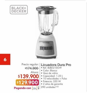 Metro Licuadora black & decker oferta