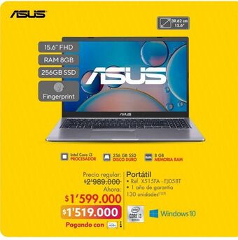 Metro Computador portátil asus oferta