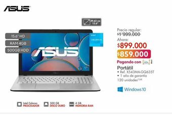 Metro Computador portátil asus oferta