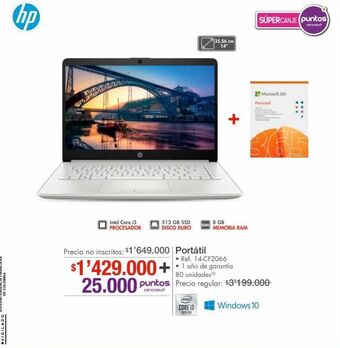 Metro Computador portátil hp oferta