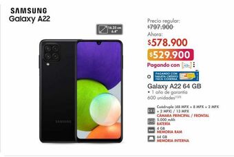 Metro Celular samsung galaxy a22 64gb oferta