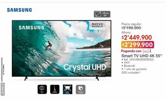 Metro Smart tv uhd 4k 55" samsung oferta