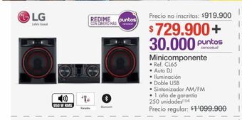 Metro Minicomponente lg oferta