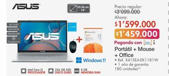 Metro Computador portátil asus oferta
