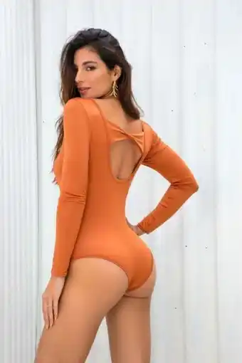 Carmel Body manga larga naranjado oferta