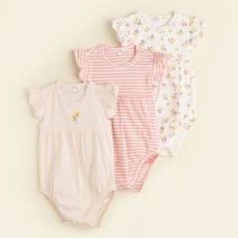 Falabella Bodies bebé niña pack x3 algodón yamp oferta