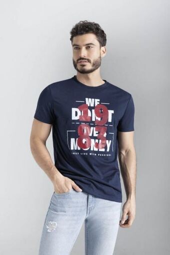 Carmel Camiseta manga corta azul oferta