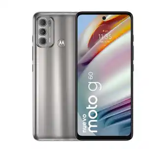 Panamericana Celular moto g 60, ram 4 gb, 128 gb, cámara principal de 108 mp + 8 mp + 2 mp, frontal de 32 mp, plateado oferta