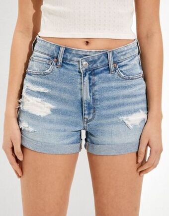 American Eagle Mom shorts ae en denim con stretch oferta