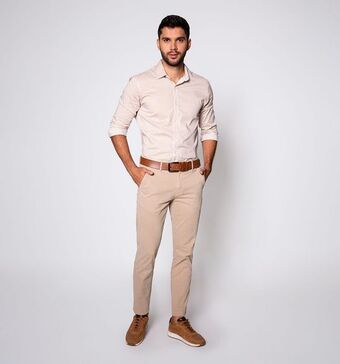 Studio F Camisa manga larga rayas slim fit oferta