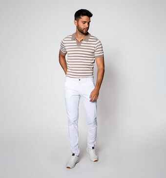 Studio F Polo slim fit tejido rayas oferta
